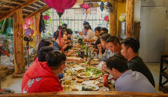 Những hình ảnh của khách khi đến với Bò Tơ Quán Mộc