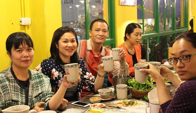 Những hình ảnh của khách khi đến với Bò Tơ Quán Mộc