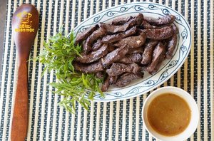 Tim bò nướng mọi - Món nướng vạn người mê