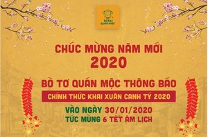 Bò Tơ Quán Mộc chính thức khai xuân 2020 vào mùng 6 Tết