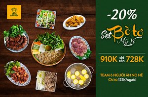 Set Bò Tơ Mỹ Vị - Thưởng trọn tinh hoa ẩm thực Hà Thành