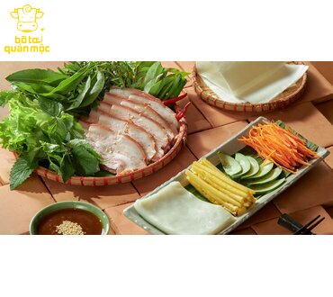 Bánh tráng cuốn heo quay