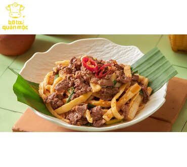 BÒ TƯƠI XÀO MĂNG TRÚC