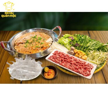 LẨU BÒ TƯƠI THÁI TAY RIÊU CUA