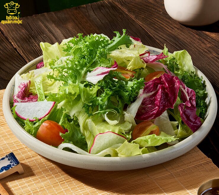 RAU XANH SALAD DẦU GIẤM