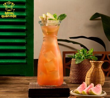 Trà Kombucha ổi hồng