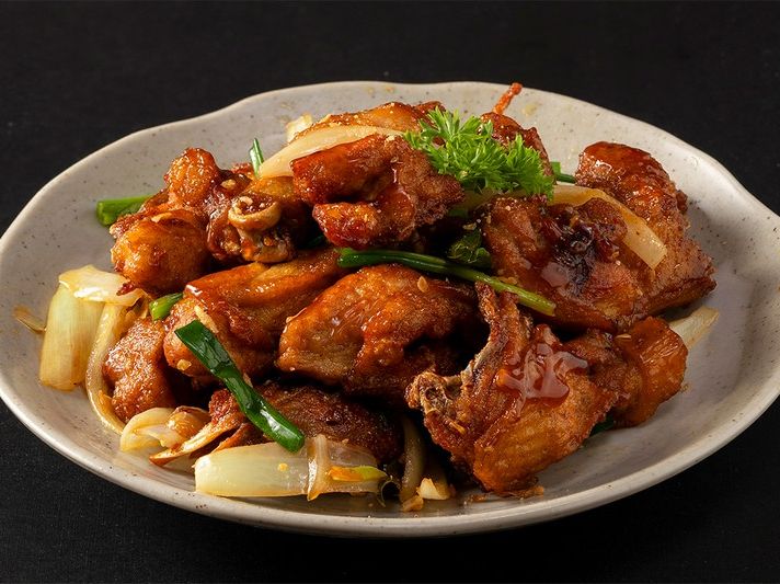 Gà ri chiên mắm – Bò Tơ Quán Mộc