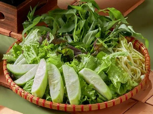 Rau lẩu thêm – Bò Tơ Quán Mộc