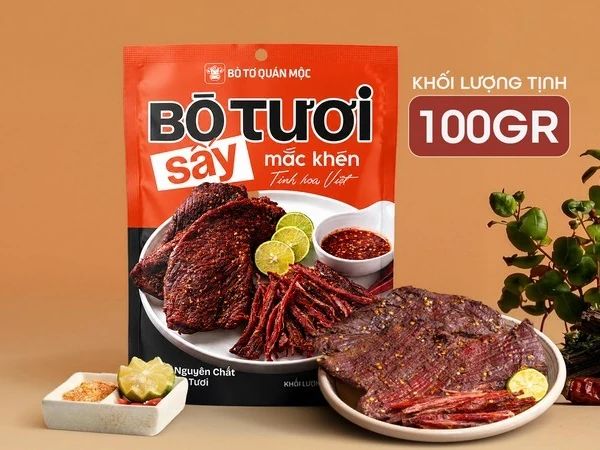 Bò Tươi Sấy Mắc Khén ( 100g ) – Bò Tơ Quán Mộc