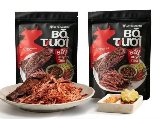 Bò Tươi Sấy Xuyên Tiêu ( 500g ) – Bò Tơ Quán Mộc