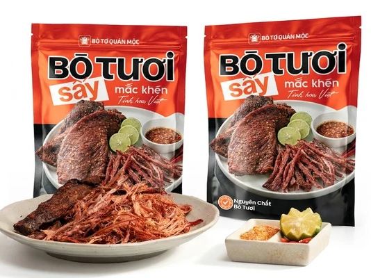 Bò Tươi Sấy Mắc Khén  ( 1kg ) – Bò Tơ Quán Mộc