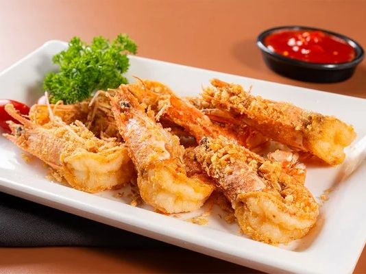 Tôm rang muối HongKong – Bò Tơ Quán Mộc