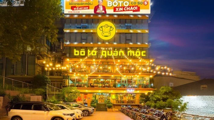Bò Tơ Quán Mộc 88 Tố Hữu: ba tầng, 300 chỗ và phòng riêng