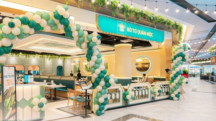 Không gian mới của Bò Tơ Quán Mộc Aeon Mall Hà Đông