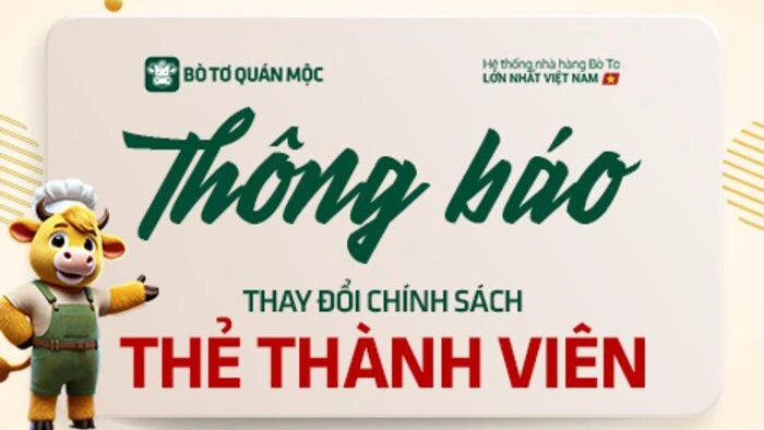 Thẻ thành viên chuyển sang hình thức tích luỹ nâng hạng