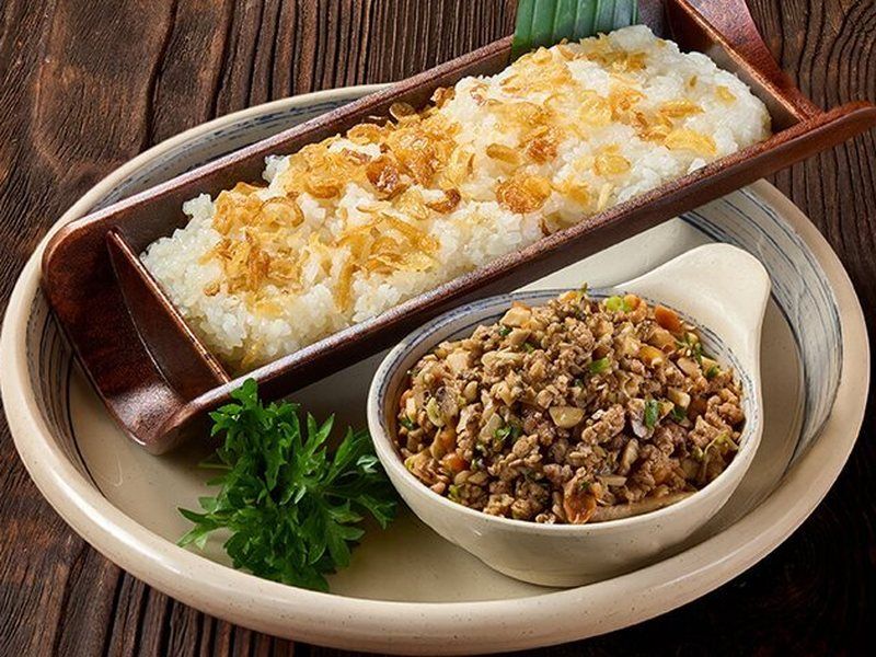 Xôi bò nấm tươi – Bò Tơ Quán Mộc